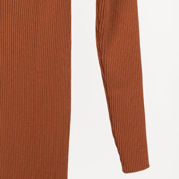 STAUD Shoko Tan & White Colourblock Sweater Dress - Picture 6 of 11